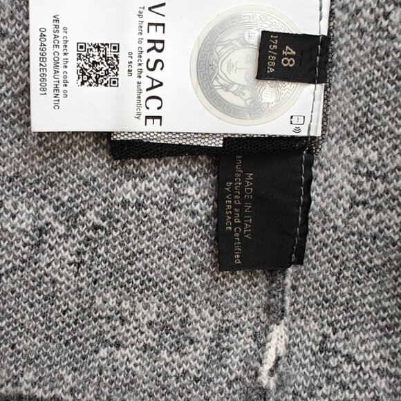 VERSACE MEN'S KNIT SWEATER CARDIGAN JACKET - Picture 8 of 14